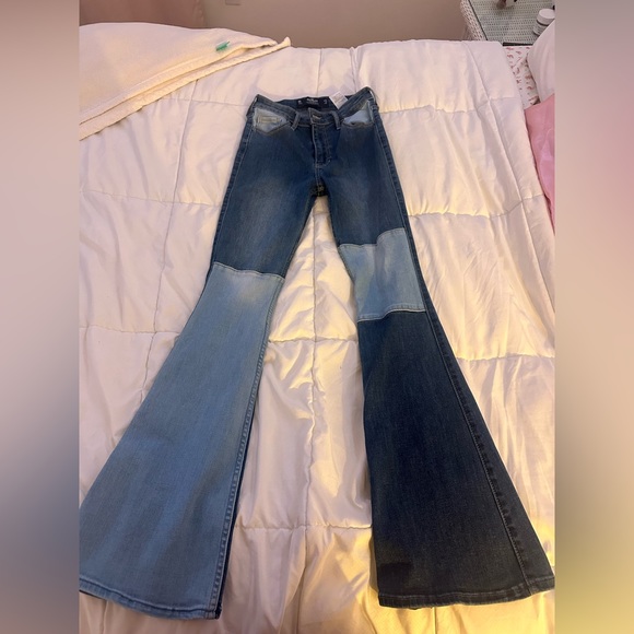 Hollister Denim - Flare patchwork jeans